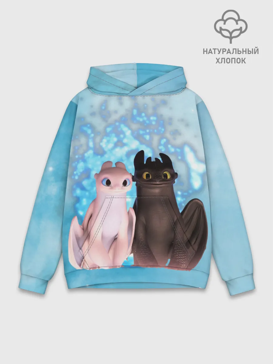 Худи мужской база хлопок / ночная фурия