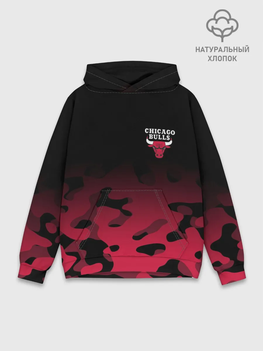 Худи мужской база хлопок / CHICAGO BULLS