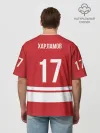Футболка Мужская оверсайз премиум / Kharlamov_Red_17