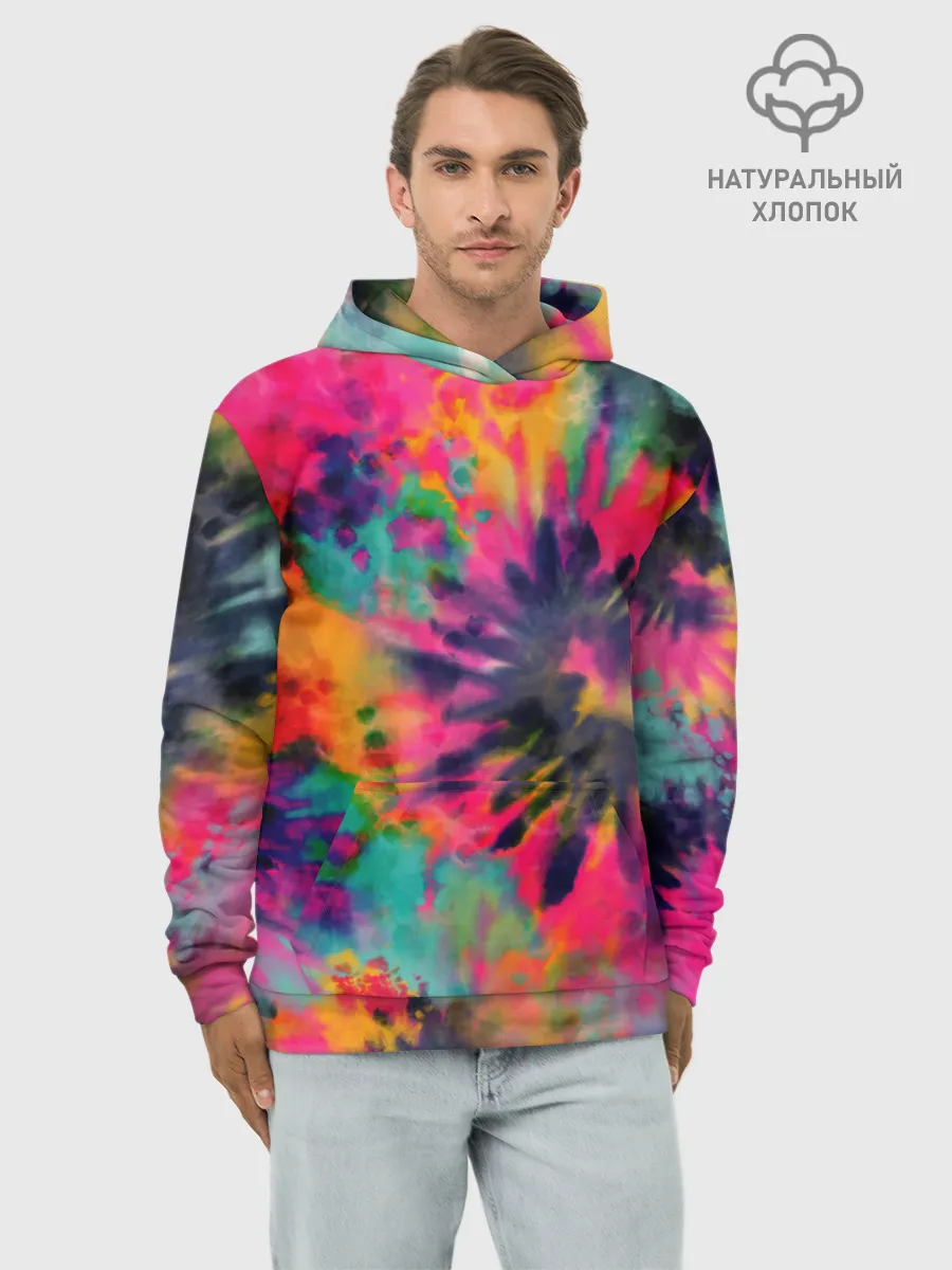 Худи мужской база хлопок / Хиппи