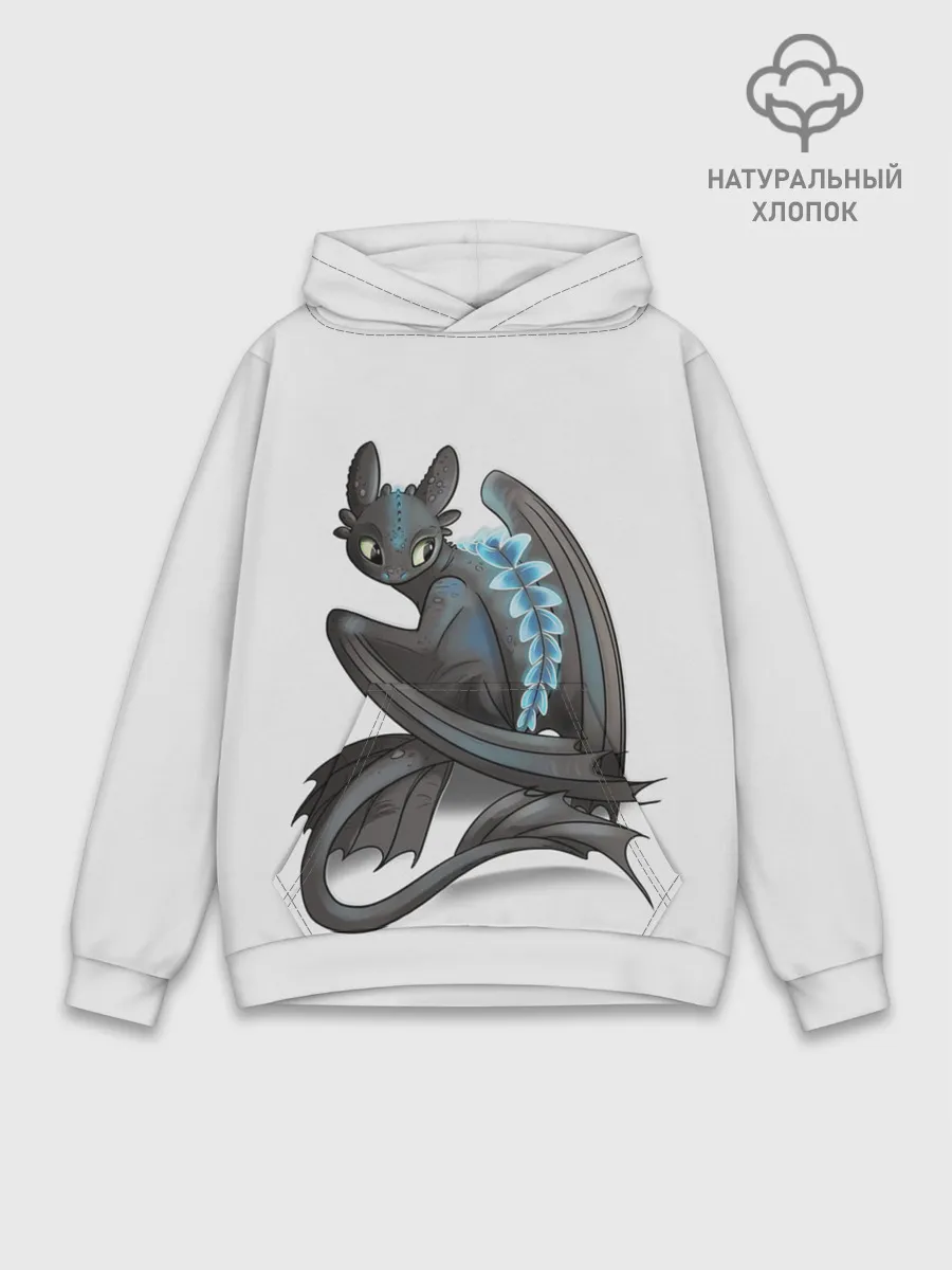 Худи мужской база хлопок / Как приручить дракона