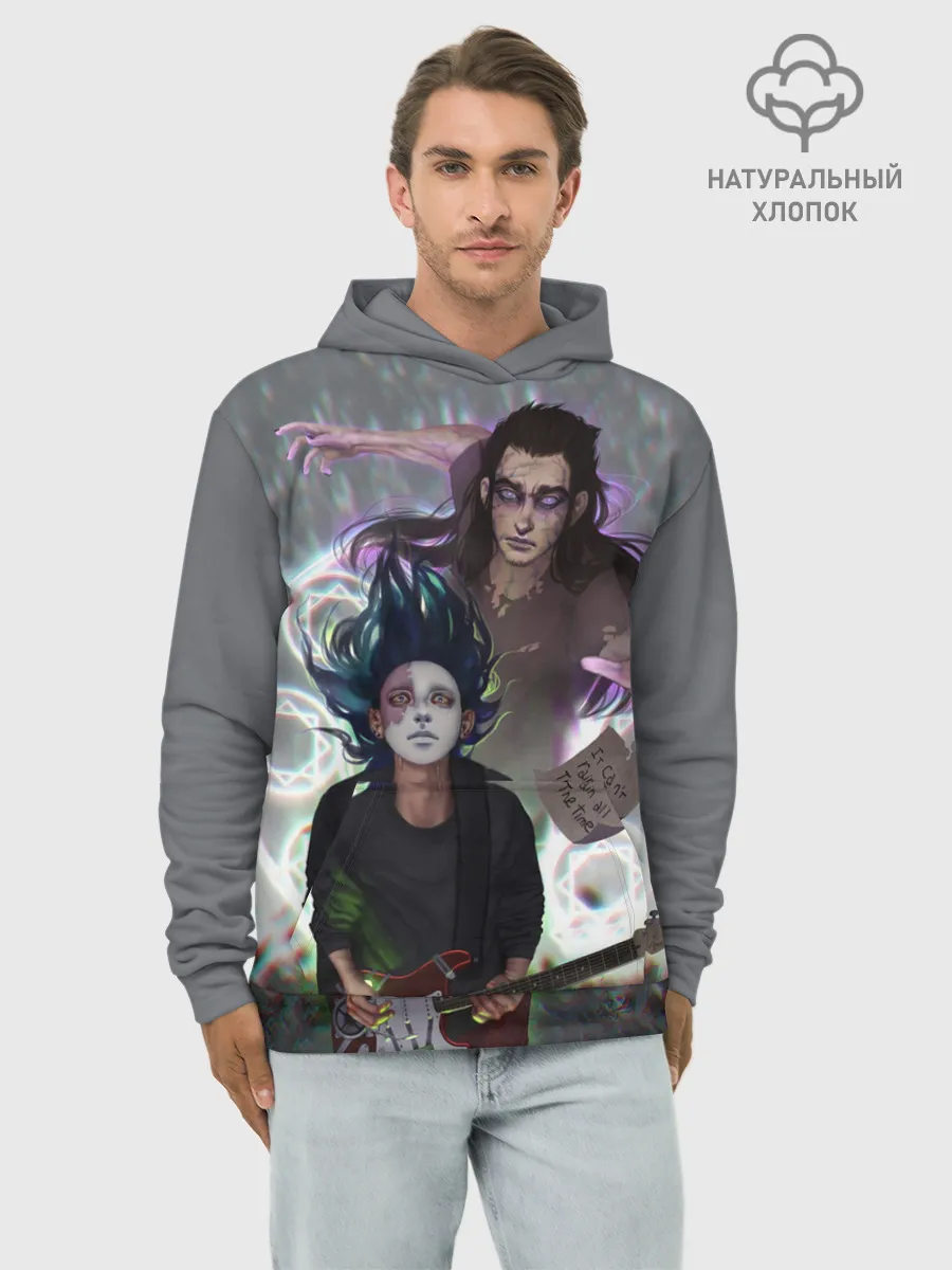 Худи мужской база хлопок / Салли и Ларри