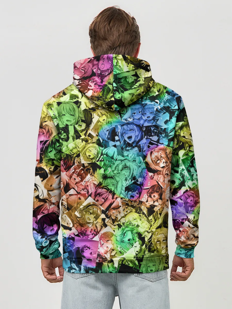 Худи мужской база хлопок / Радуга ахегао