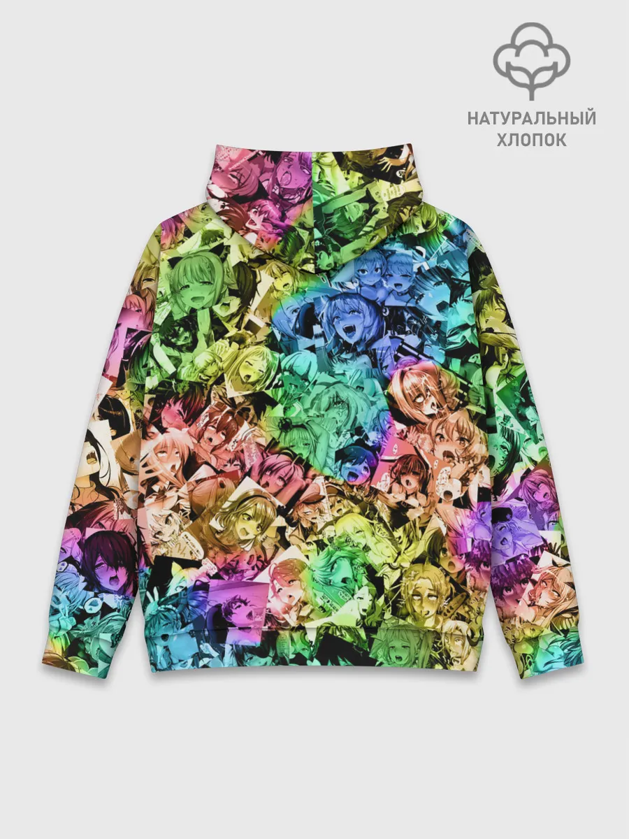 Худи мужской база хлопок / Радуга ахегао