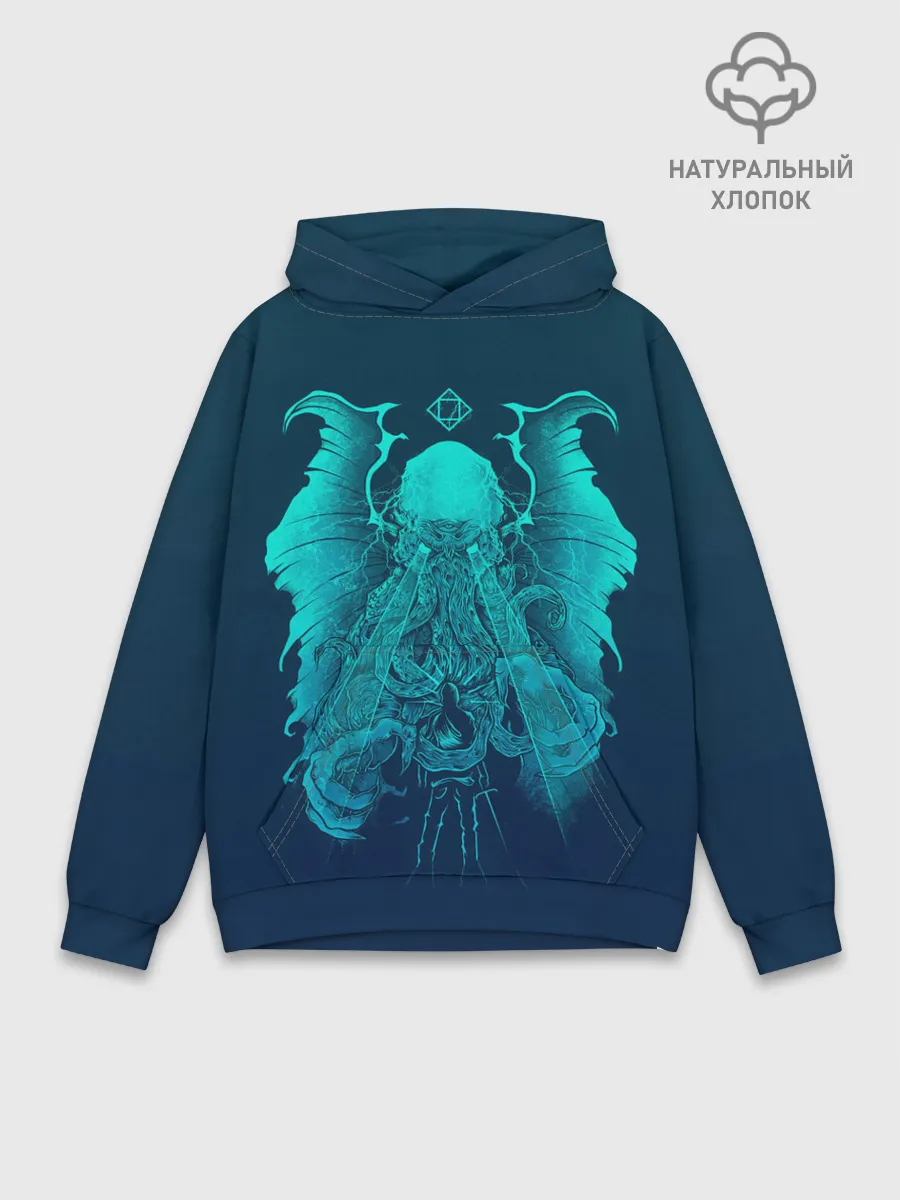 Худи мужской база хлопок / Ктулху