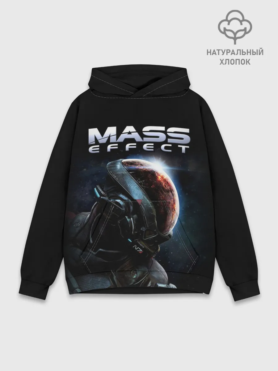 Худи мужской база хлопок / Mass Effect