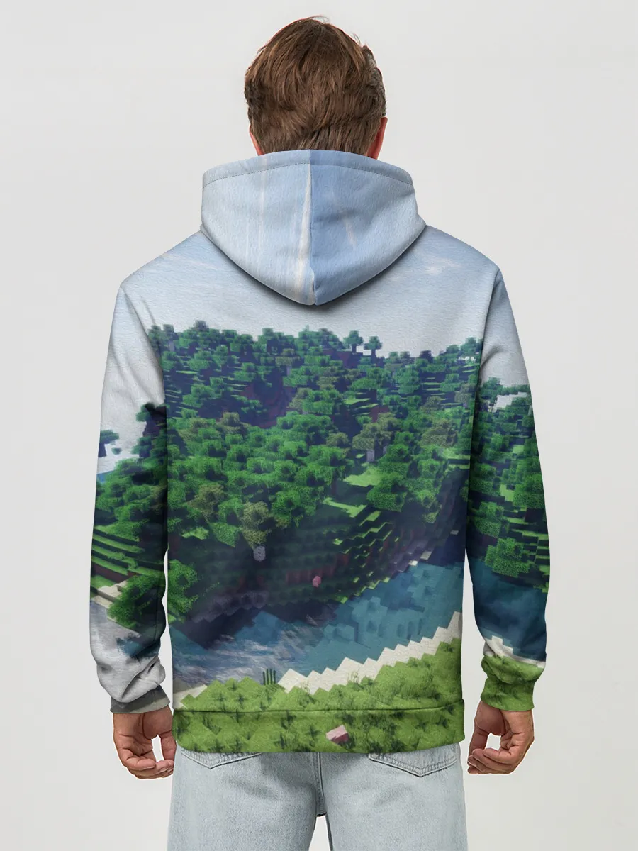 Худи мужской база хлопок / Minecraft