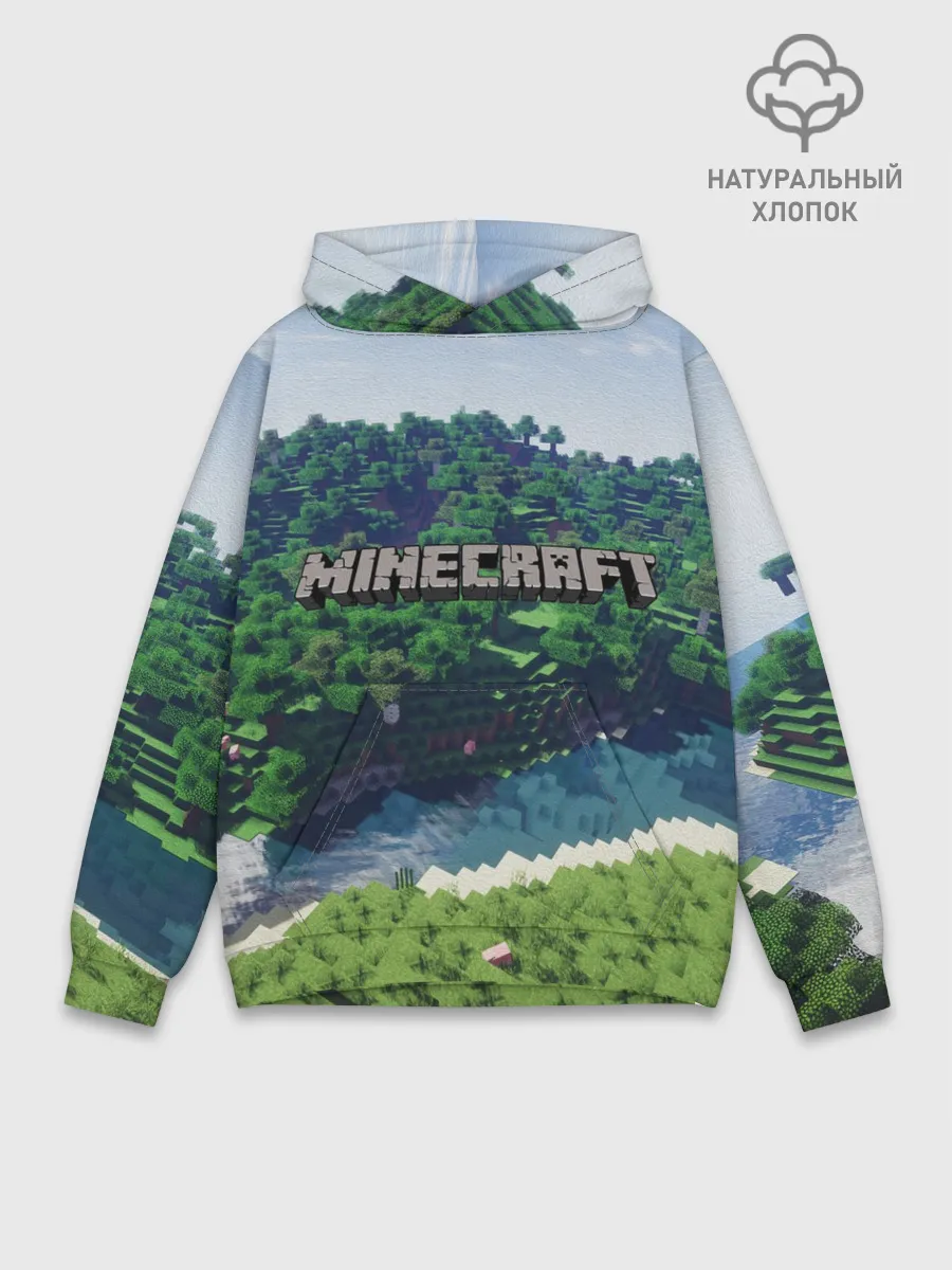 Худи мужской база хлопок / Minecraft