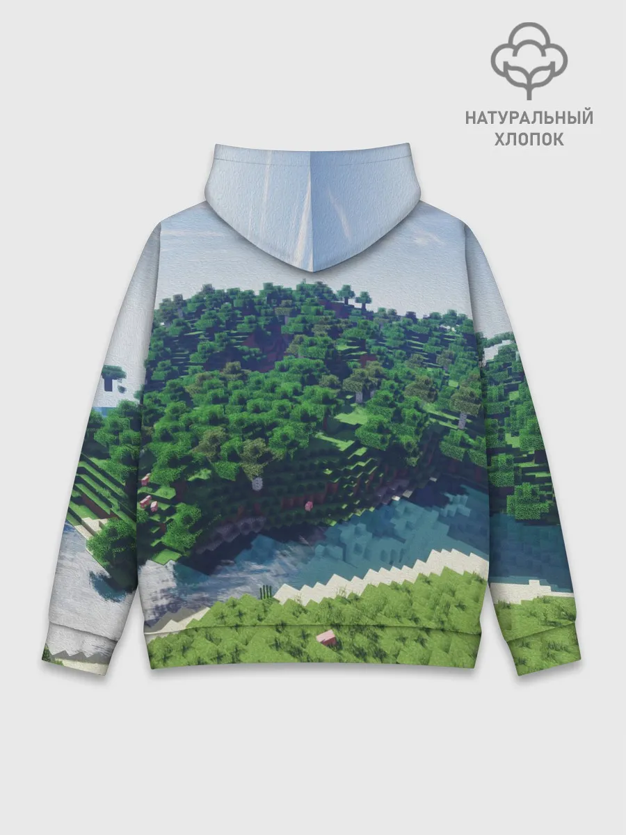 Худи мужской база хлопок / Minecraft