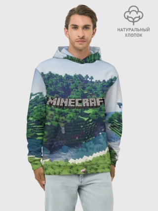 Худи мужской база хлопок / Minecraft