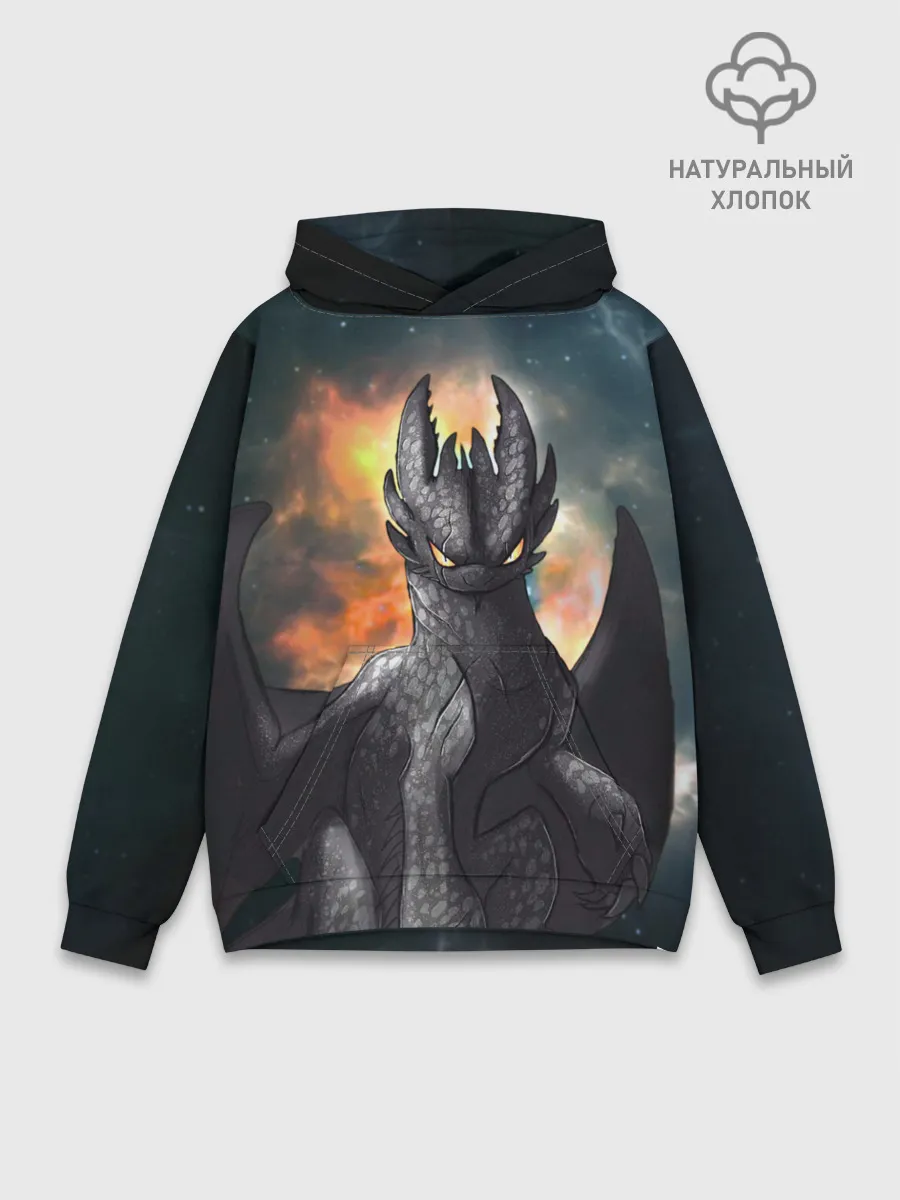 Худи мужской база хлопок / Night Fury