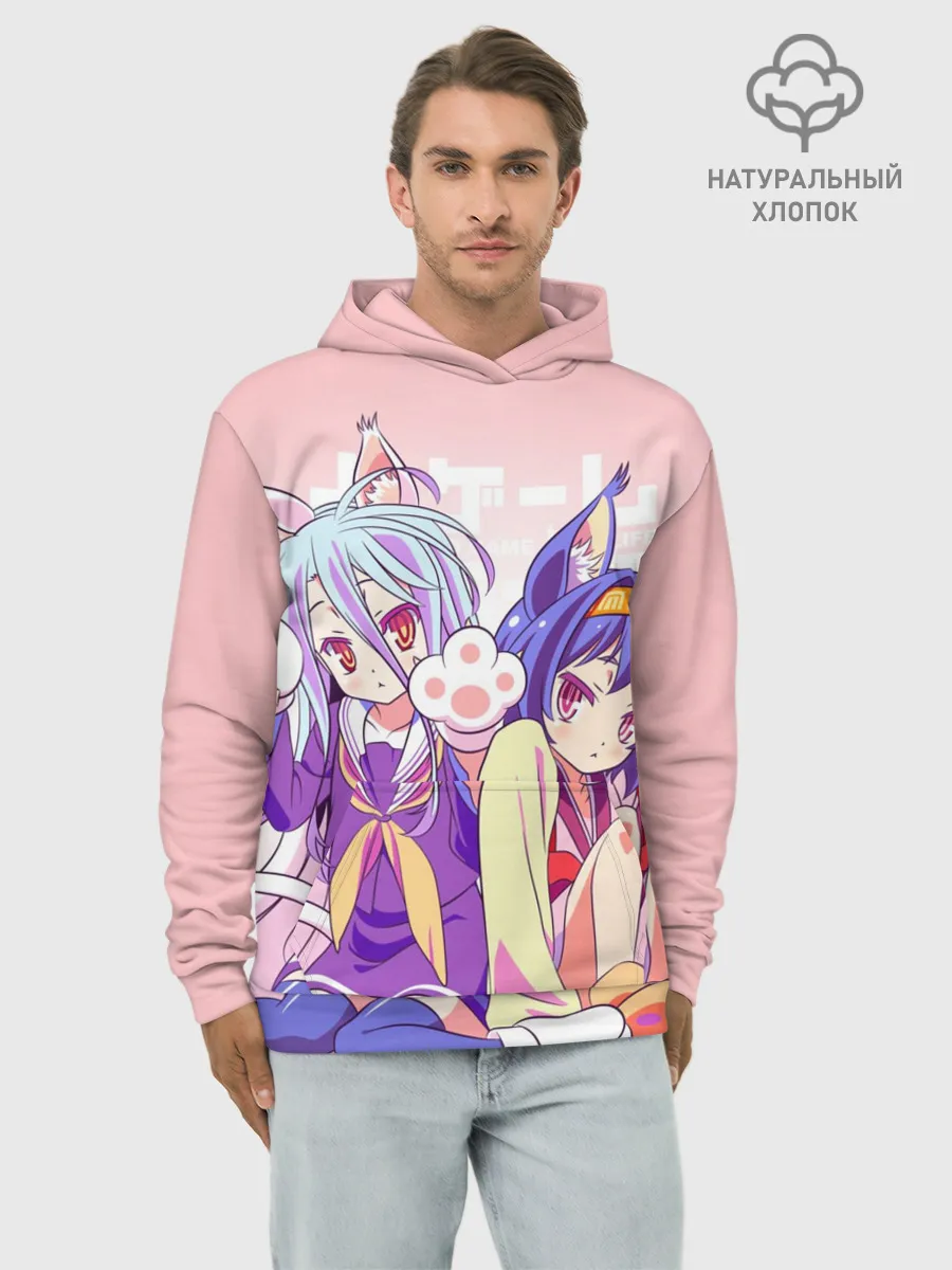 Худи мужской база хлопок / аниме ушки