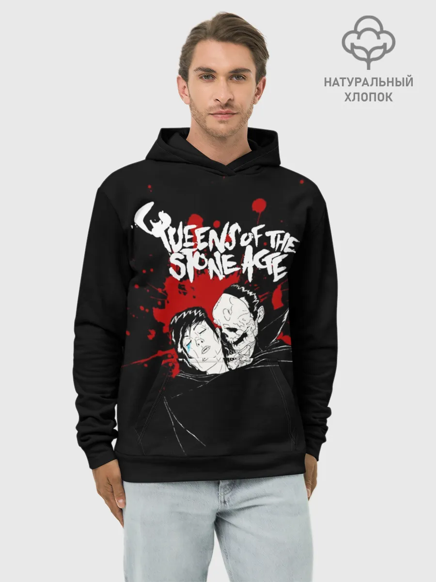 Худи мужской база хлопок / Queens of the Stone Age