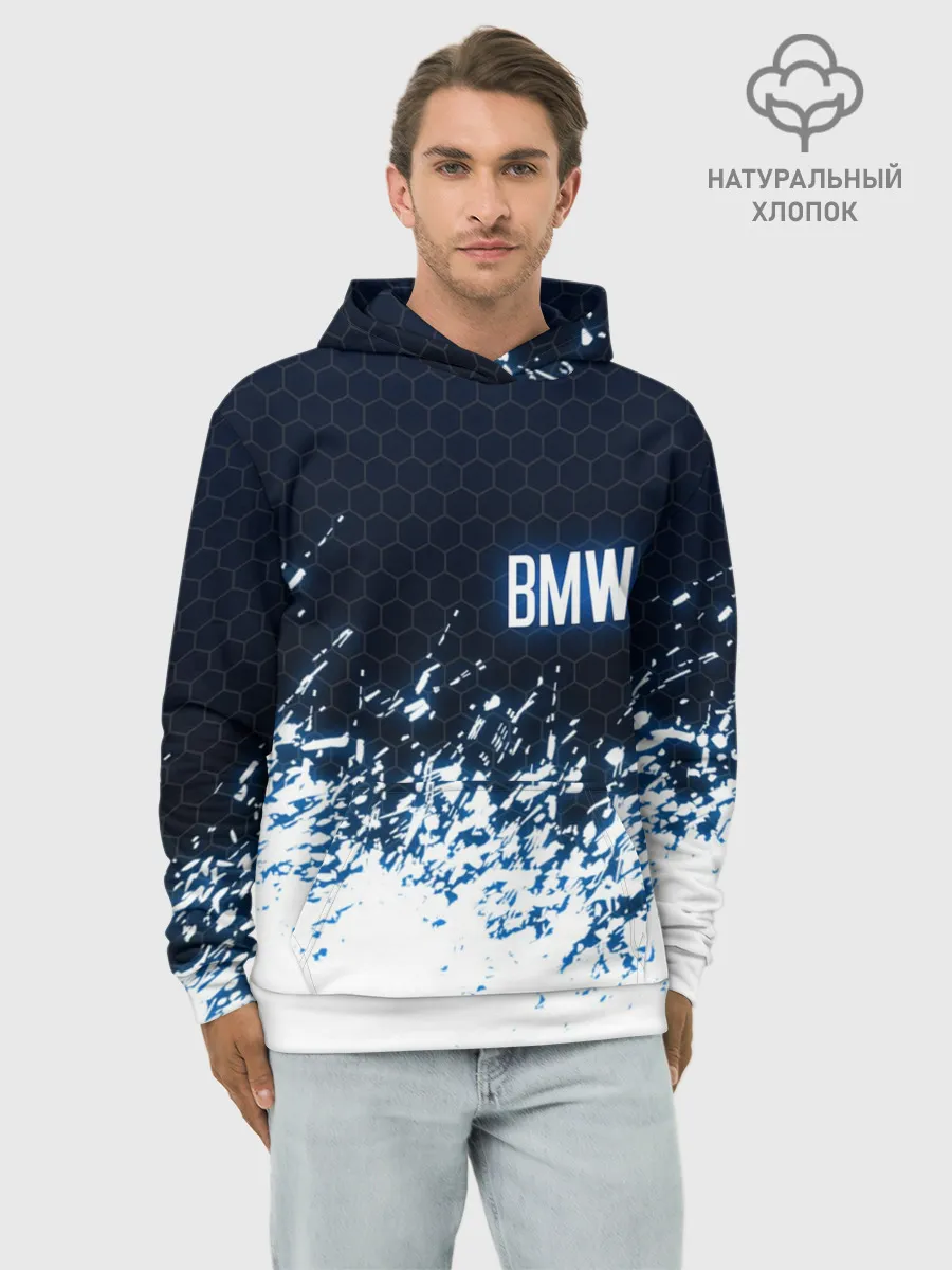 Худи мужской база хлопок / BMW