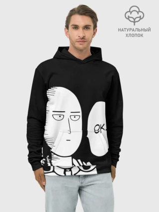 Худи мужской база хлопок / One Puncn Man OK