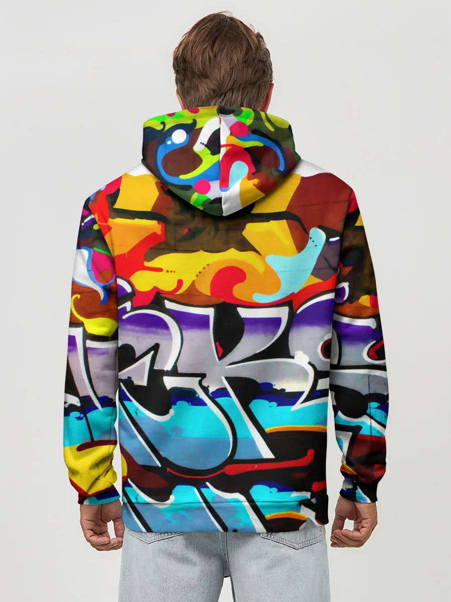 Худи мужской база хлопок / urban neon