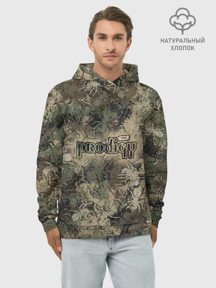 Худи мужской база хлопок / Камуфляж Prodigy