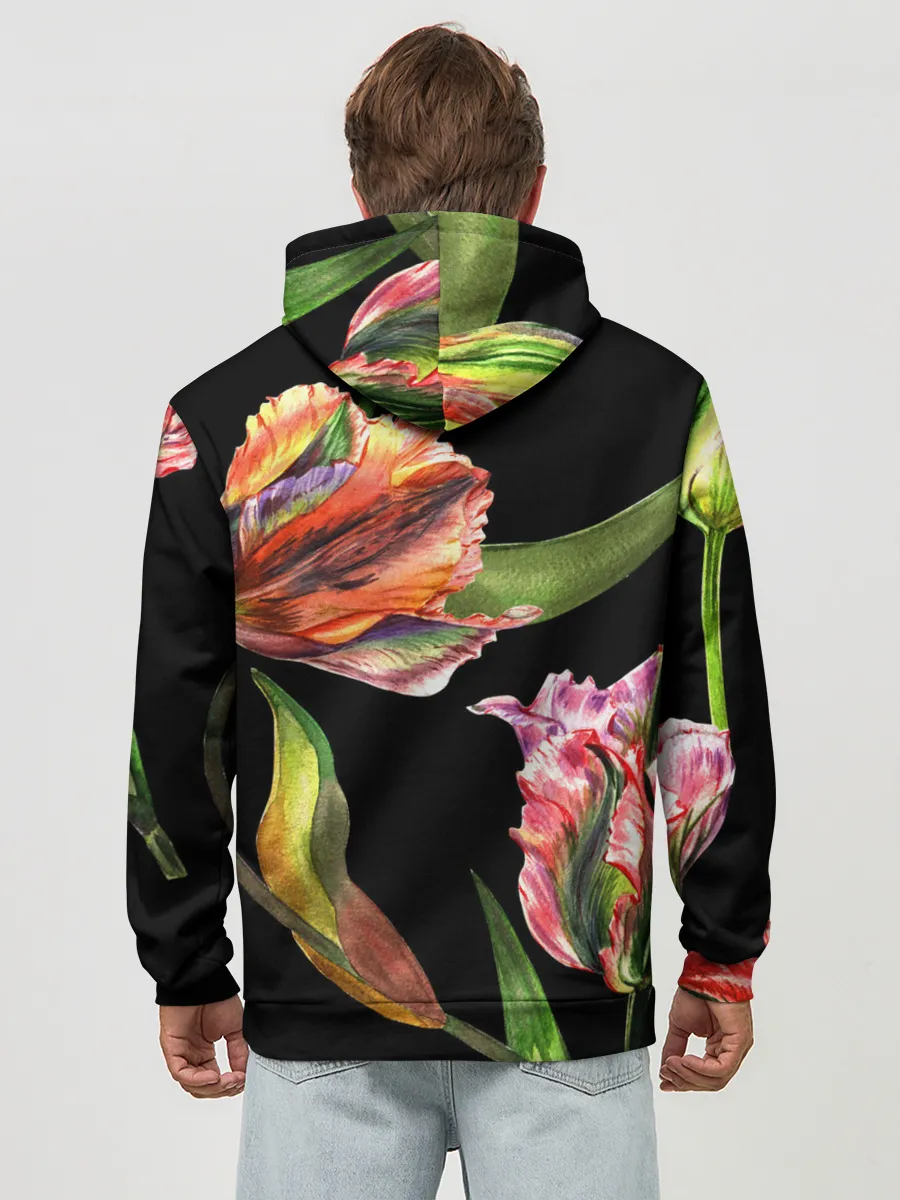 Худи мужской база хлопок / Тюльпан