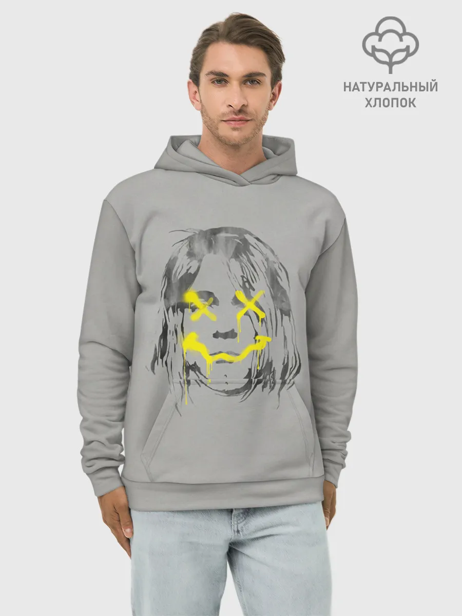 Худи мужской база хлопок / Курт Кобейн