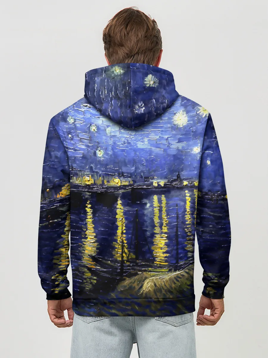 Худи мужской база хлопок / Морской причал