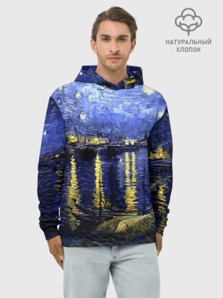 Худи мужской база хлопок / Морской причал