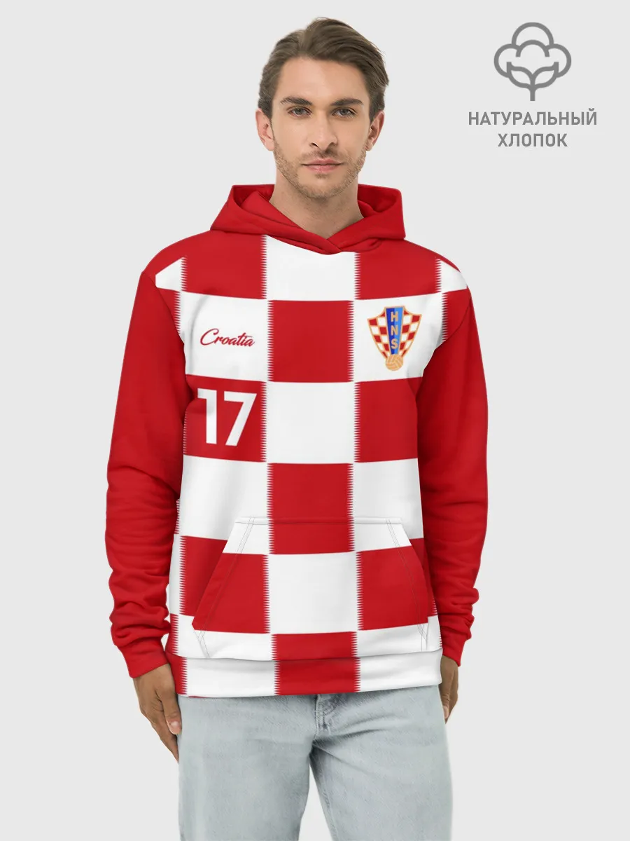 Худи мужской база хлопок / Марио Манджукич