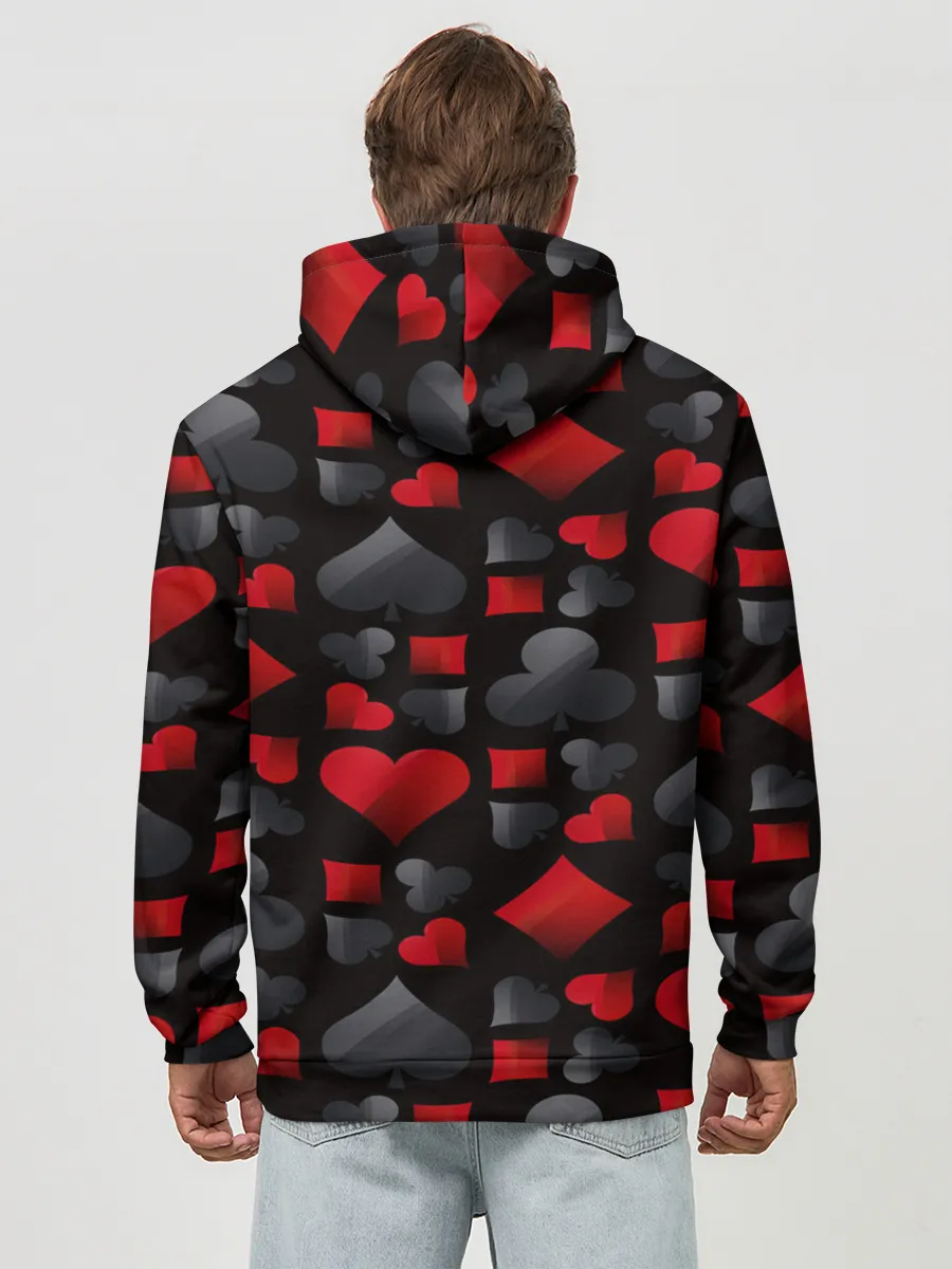 Худи мужской база хлопок / Card suits