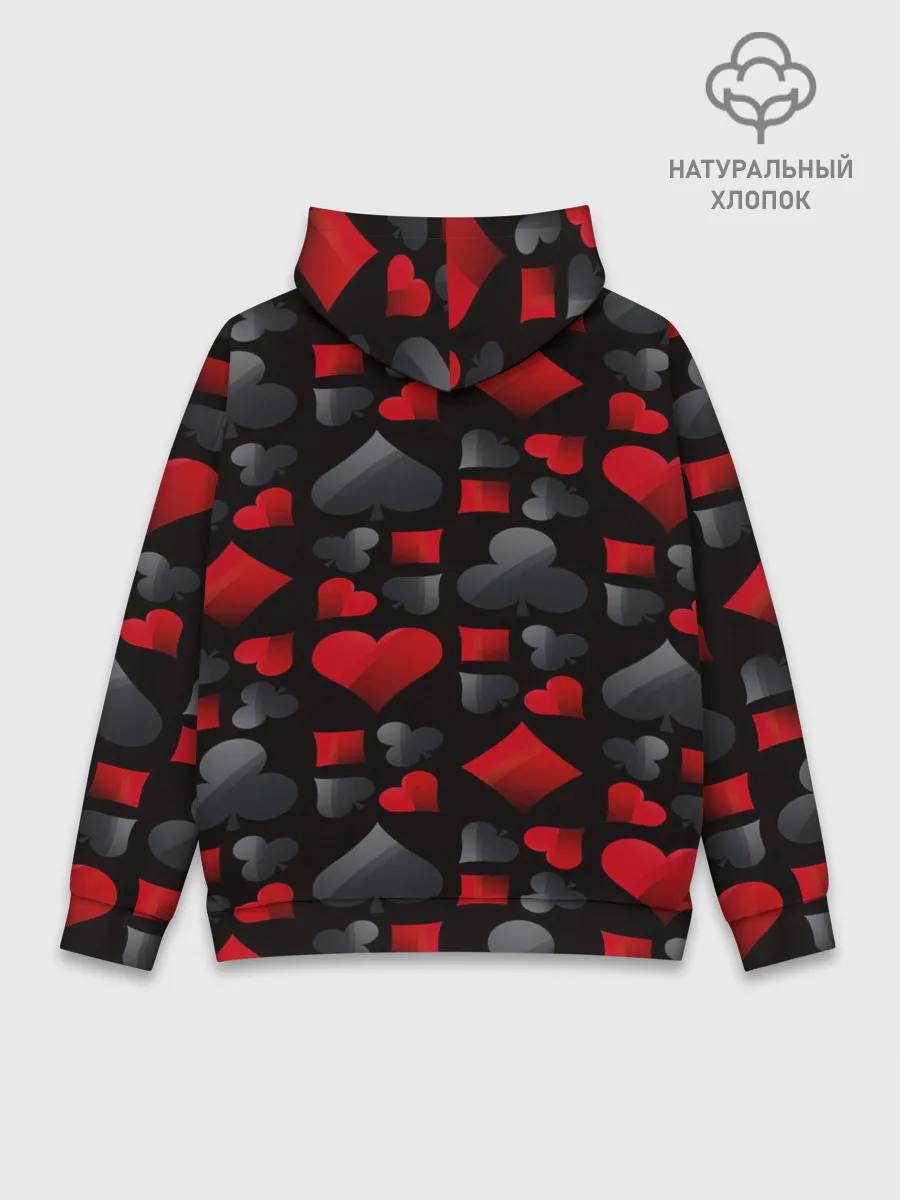 Худи мужской база хлопок / Card suits