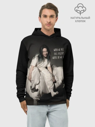 Худи мужской база хлопок / Billie Eilish