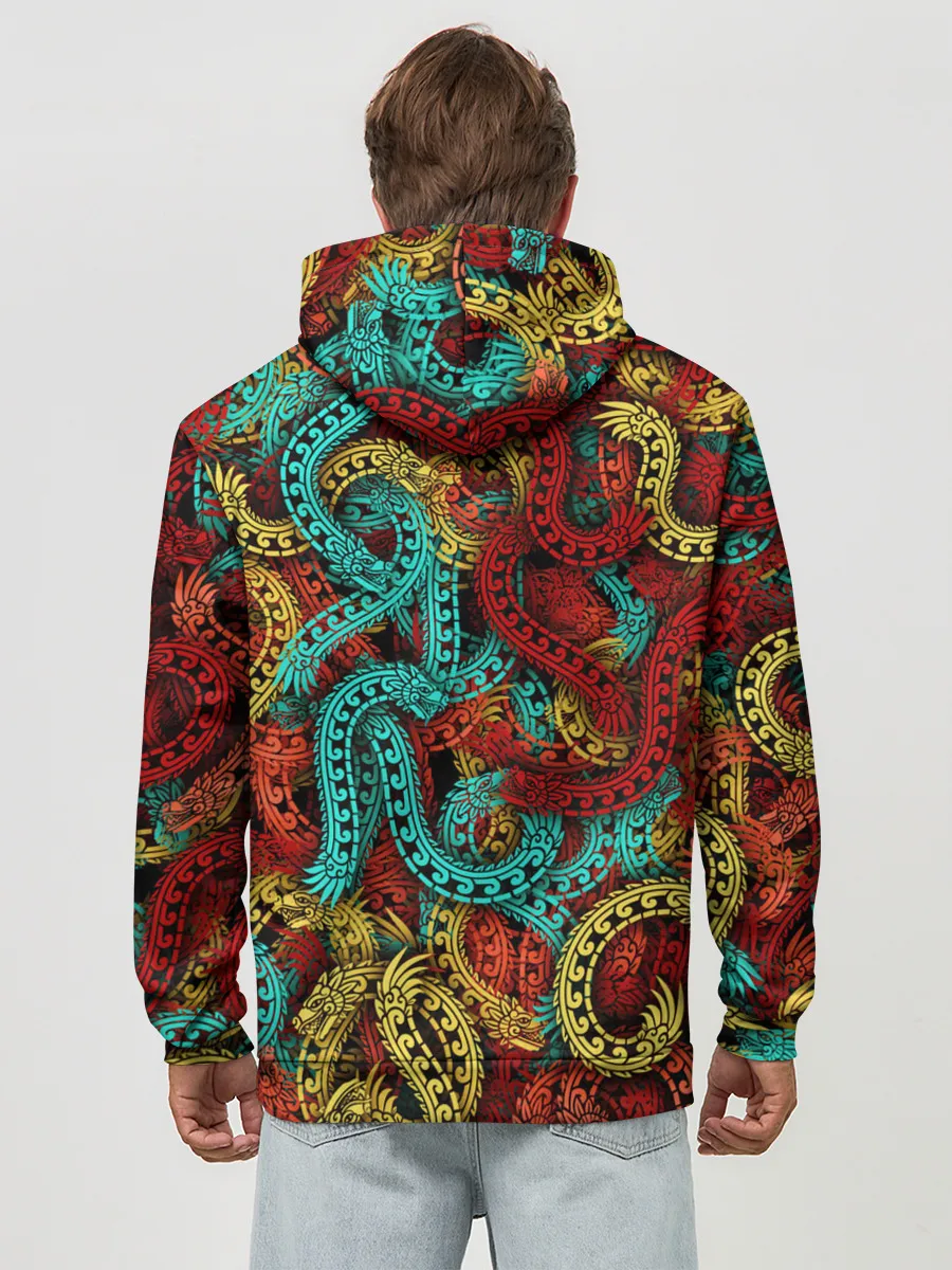 Худи мужской база хлопок / Кетцалькоатли