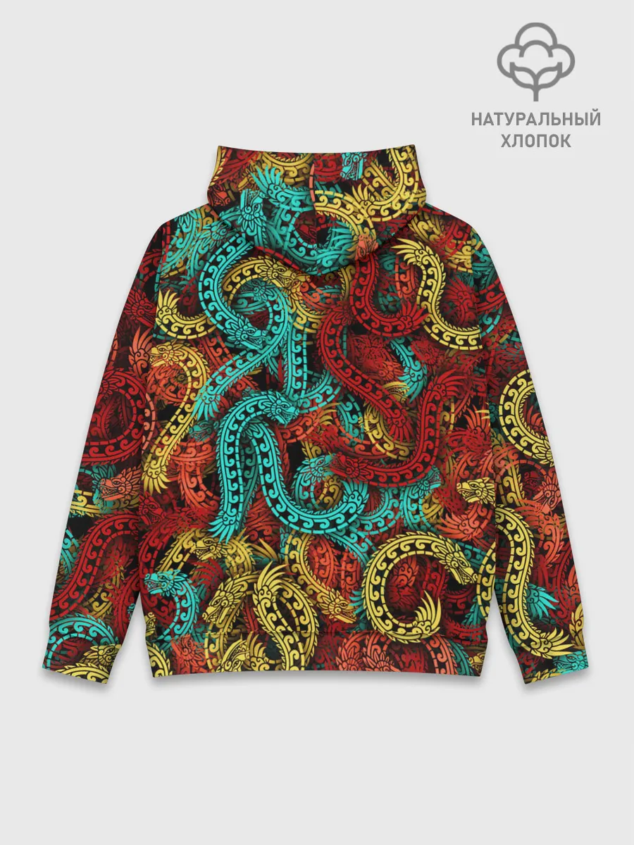 Худи мужской база хлопок / Кетцалькоатли