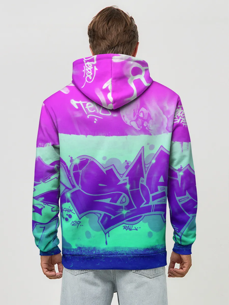 Худи мужской база хлопок / color neon collection