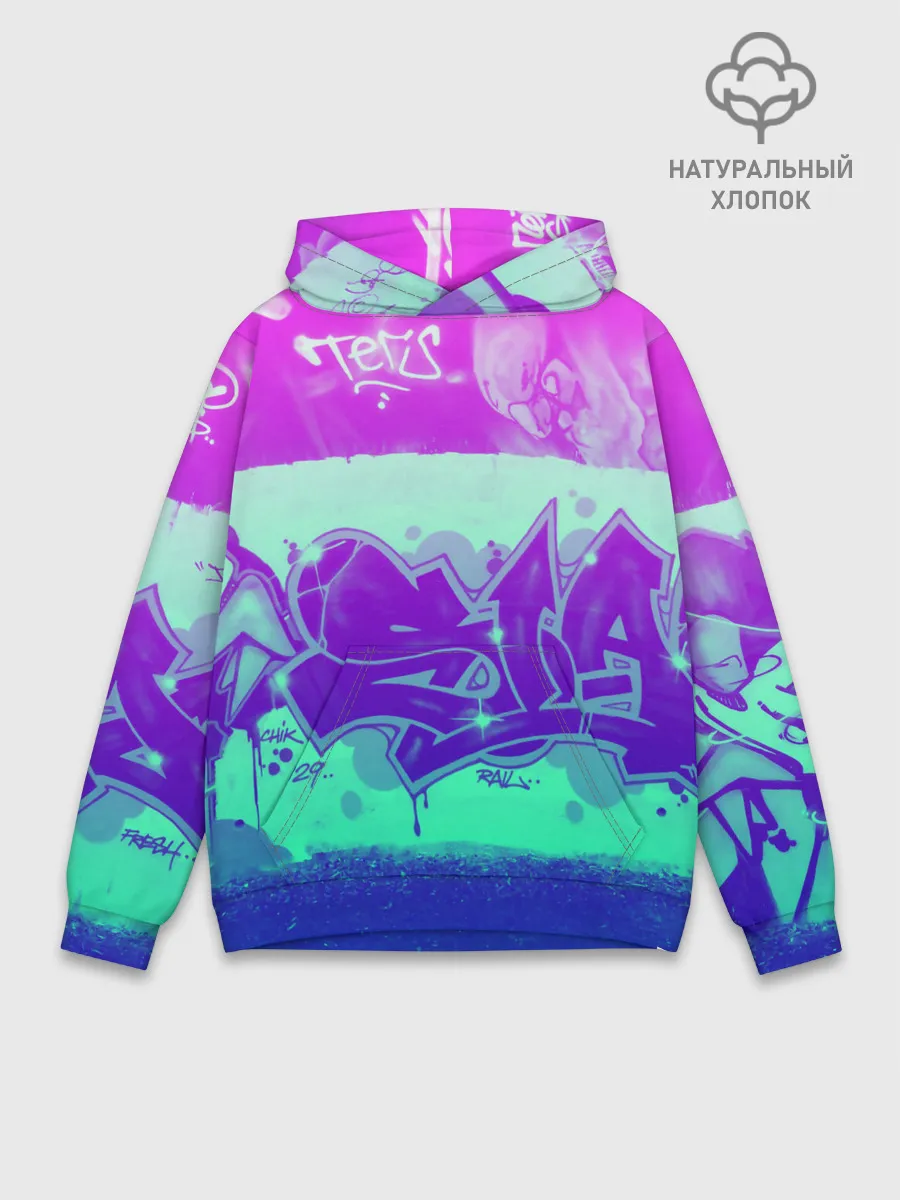 Худи мужской база хлопок / color neon collection