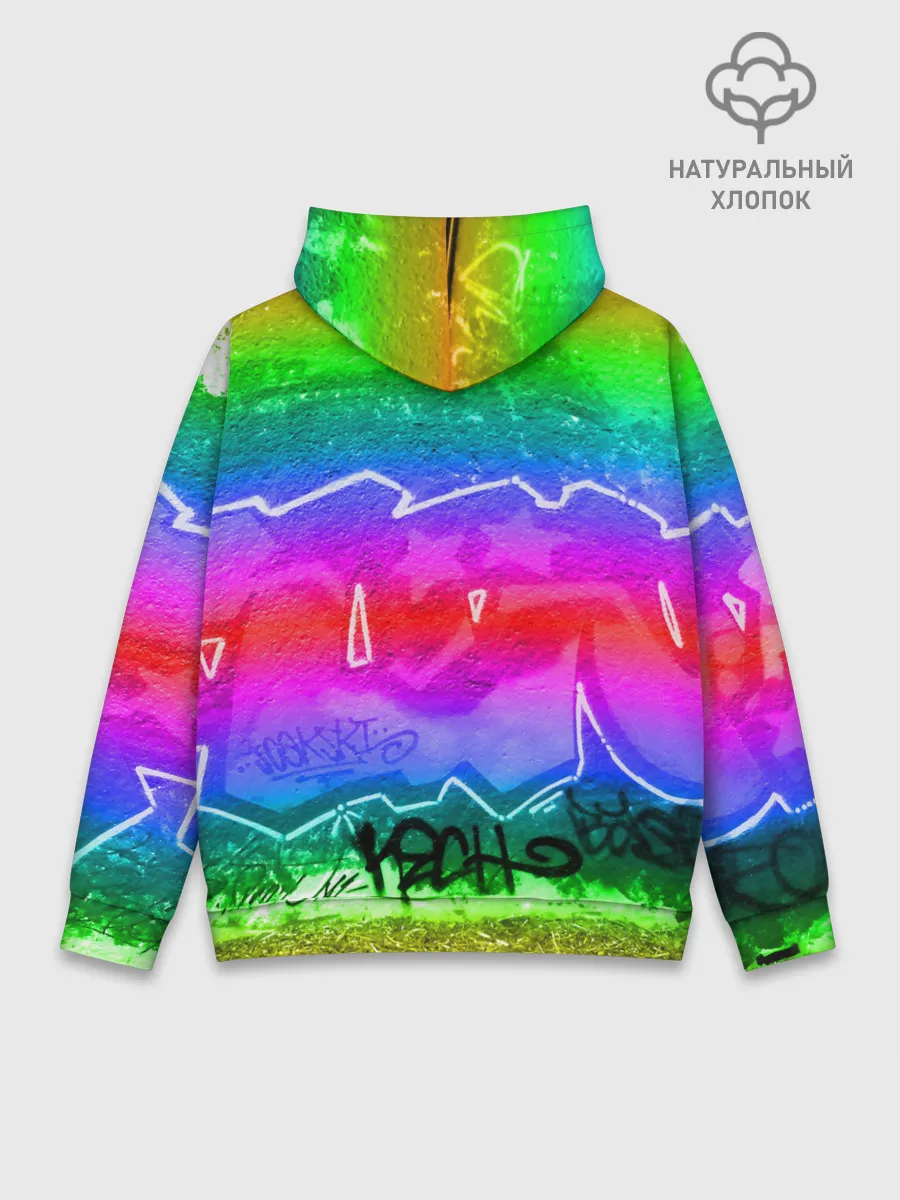 Худи мужской база хлопок / GRAFFITI NEON