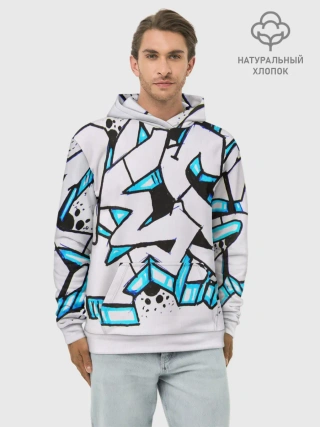 Худи мужской база хлопок / Граффити