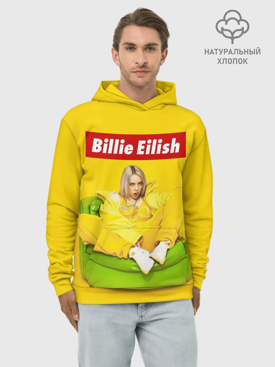 Худи мужской база хлопок / Billie Eilish