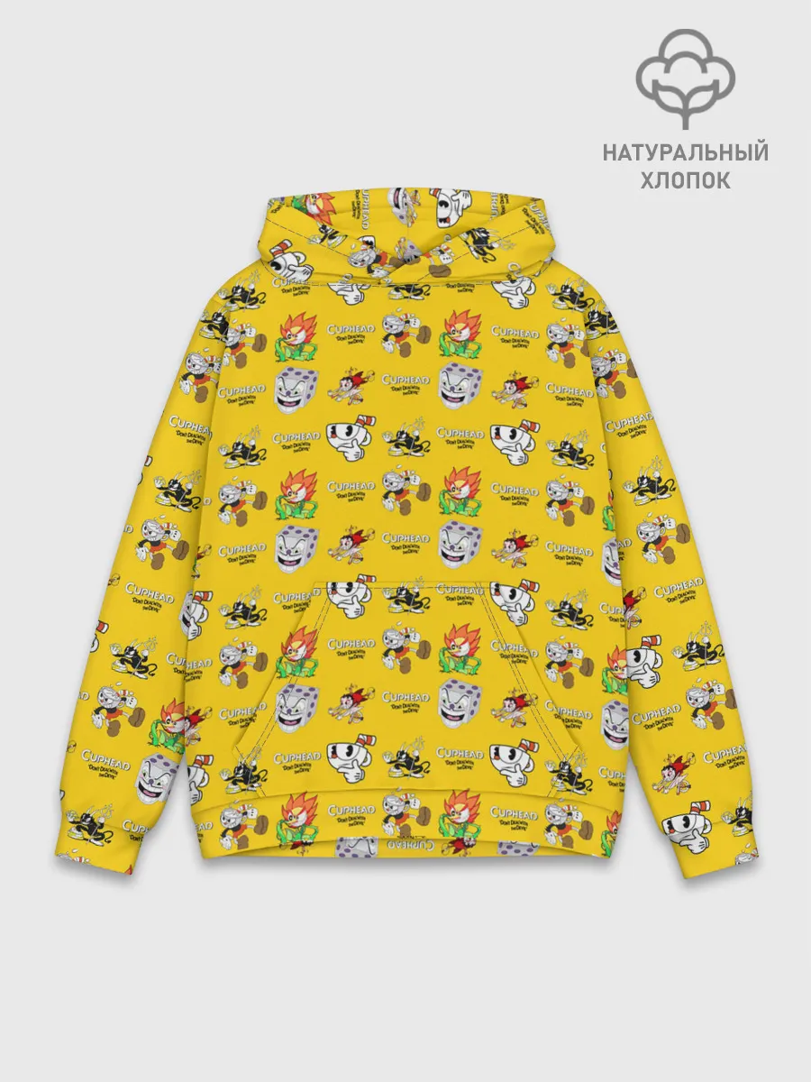 Худи мужской база хлопок / Cuphead