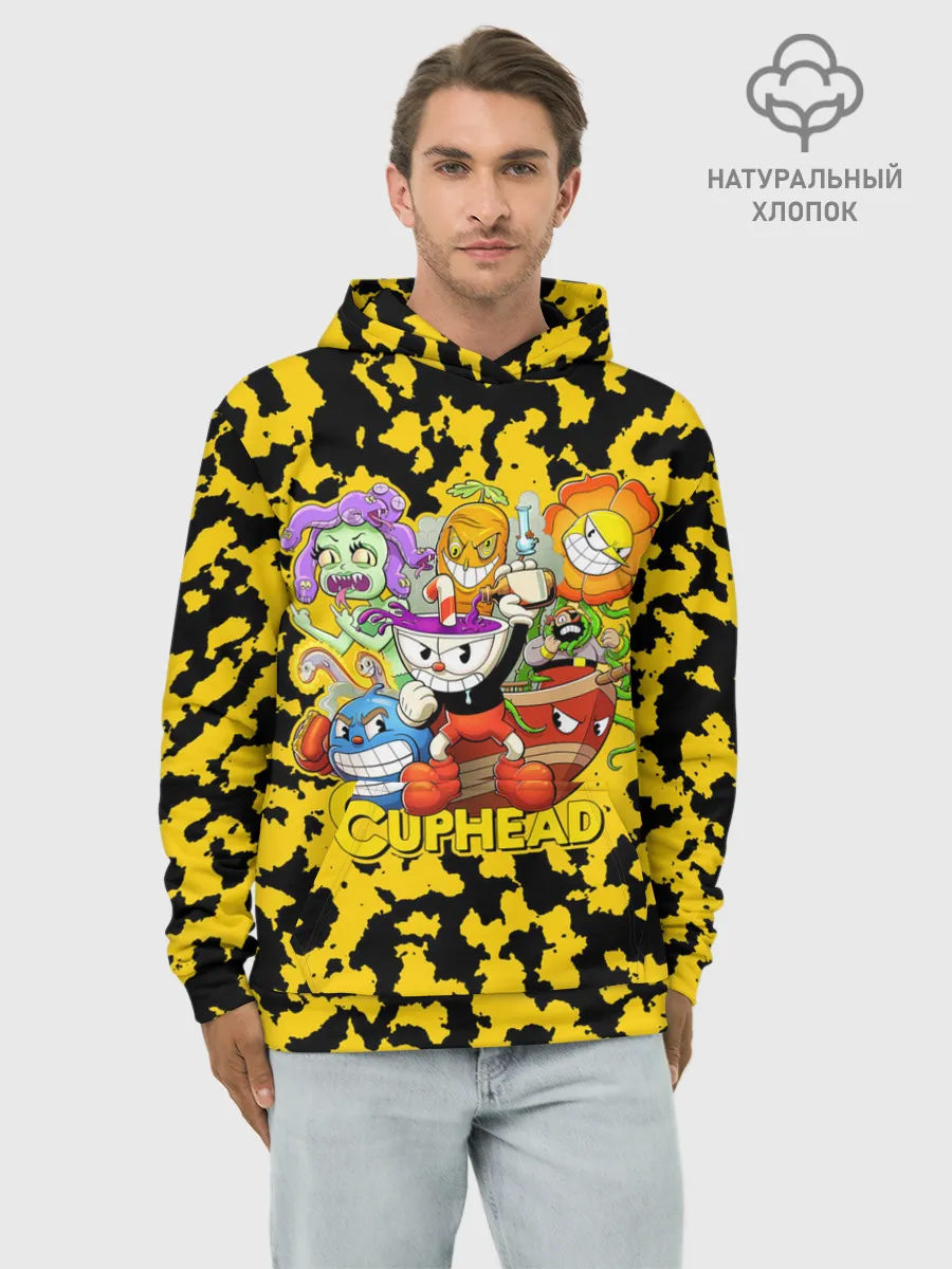 Худи мужской база хлопок / Cuphead