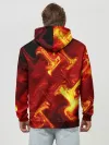Худи мужской база хлопок / Огненная лава