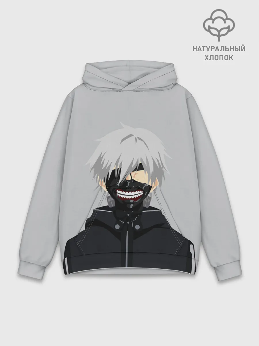 Худи мужской база хлопок / Kaneki Ken в маске