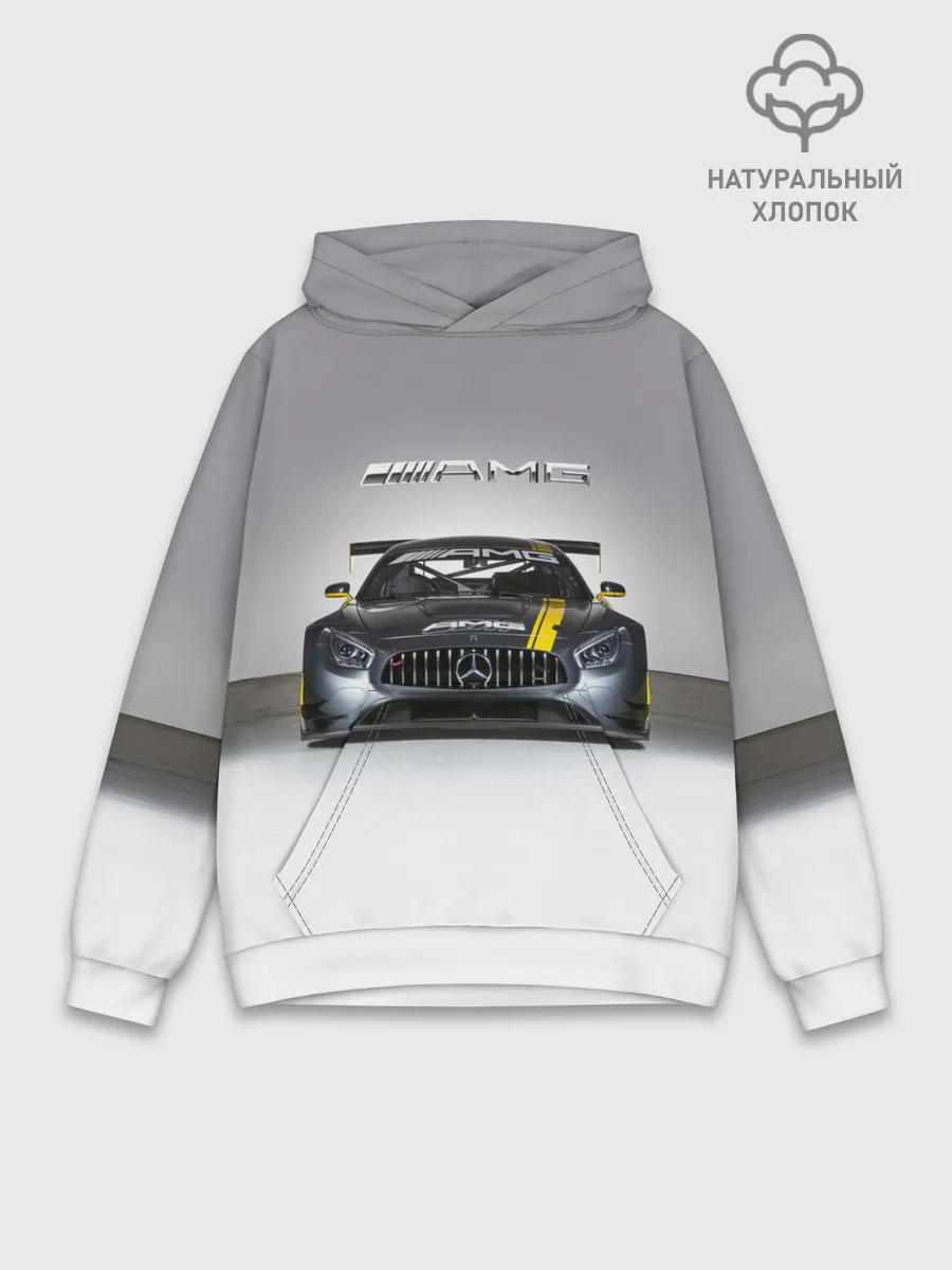 Худи мужской база хлопок / AMG Motorsport