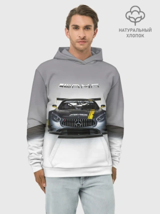 Худи мужской база хлопок / AMG Motorsport