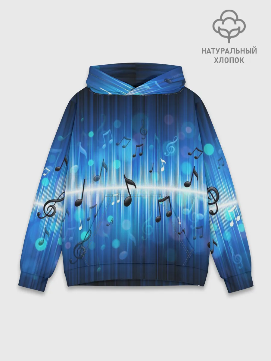 Худи мужской база хлопок / Абстракция музыка
