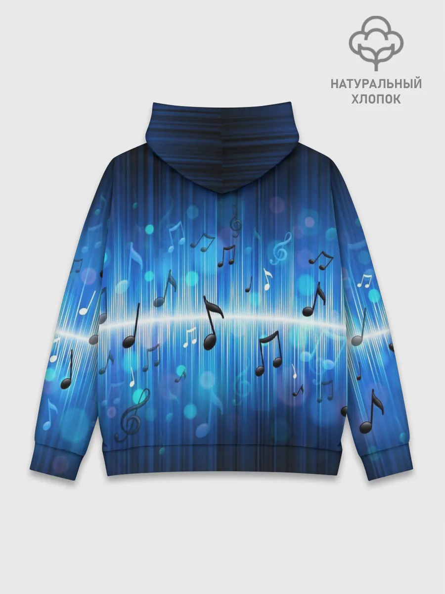 Худи мужской база хлопок / Абстракция музыка