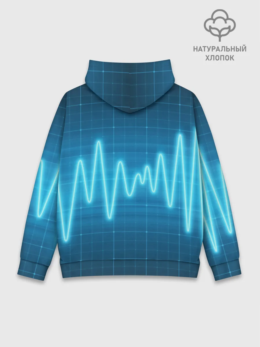 Худи мужской база хлопок / music line