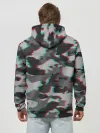 Худи мужской база хлопок / Серый камуфляж