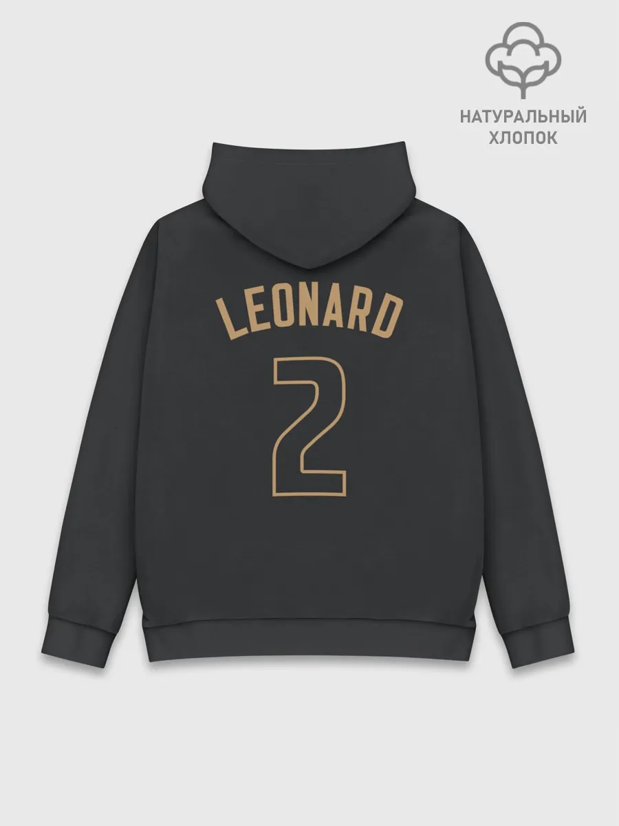 Худи мужской база хлопок / Toronto Raptors Leonard