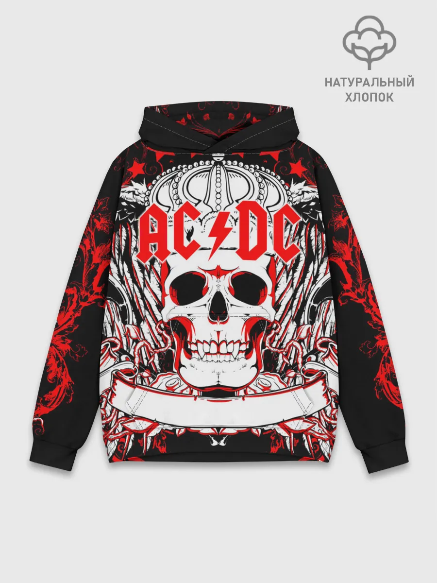 Худи мужской база хлопок / AC/DC
