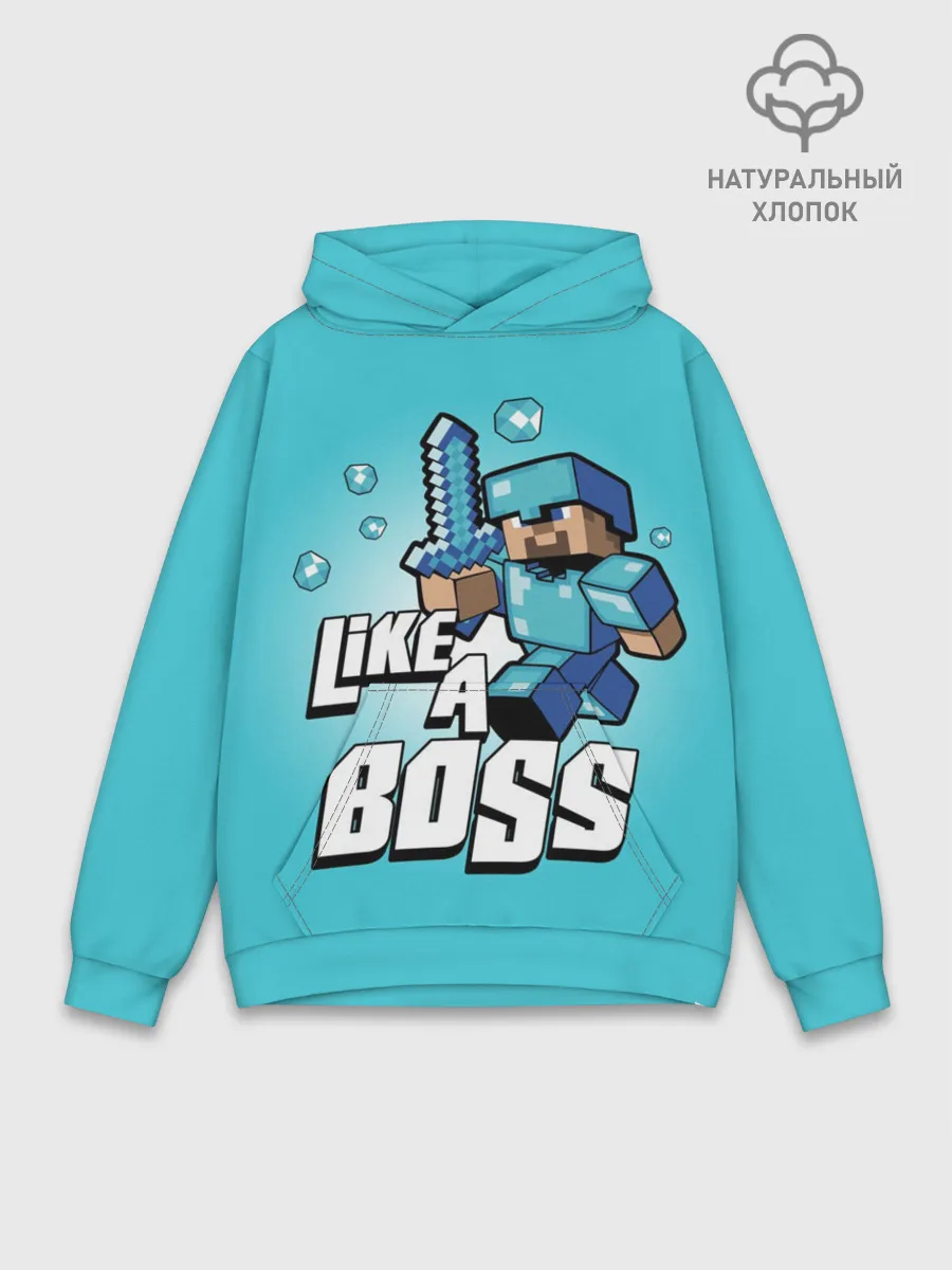Худи мужской база хлопок / Майнкрафт