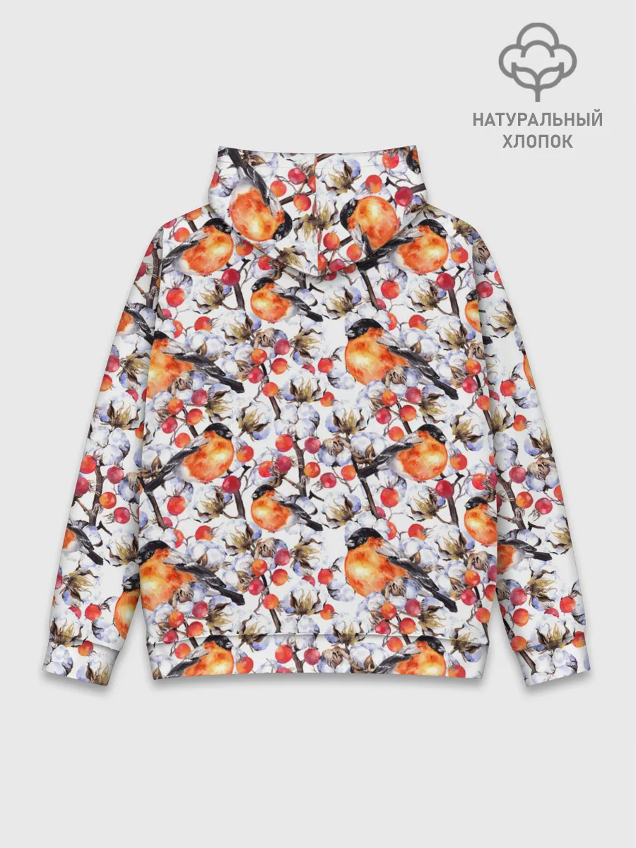 Худи мужской база хлопок / Снегири